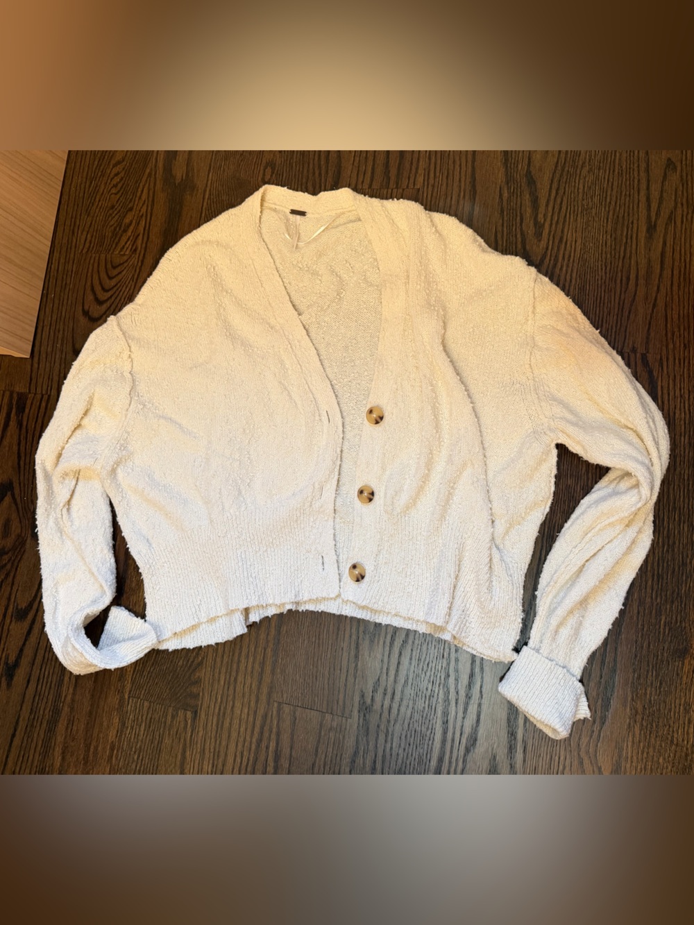 Free People Button-Front Cozy Cardigan